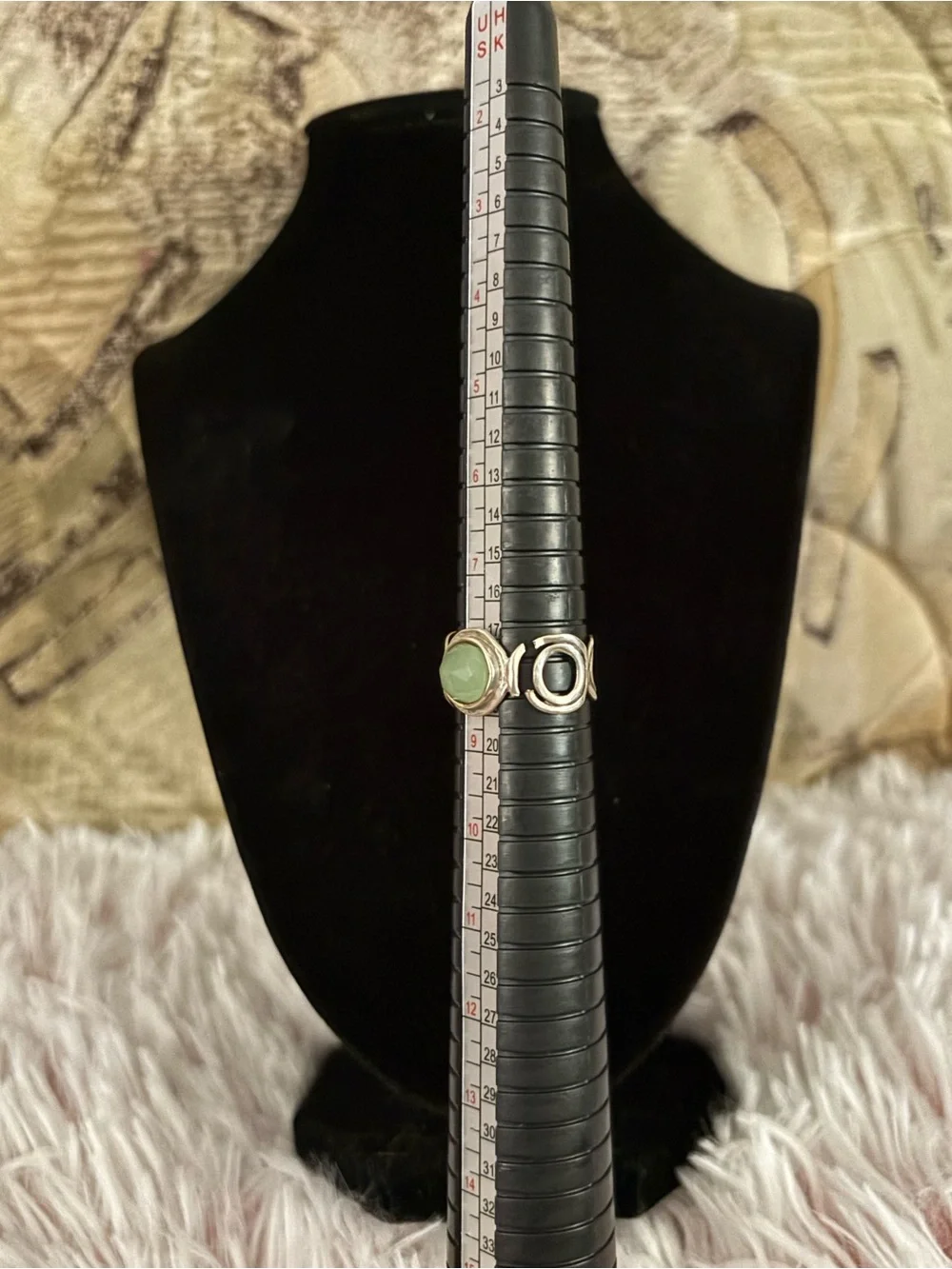 925 Sterling Silver Vintage Gemstone Ring - Size 8 *Broken*